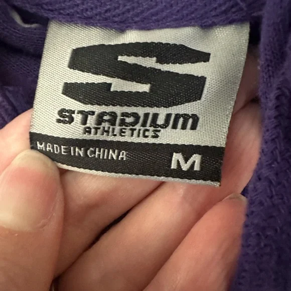 Stadium Athletics Purple NYU Hoodie size medium. Unisex. - Picture 3 of 6